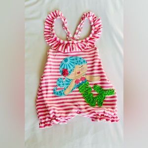 Mud pie romper 6-9 months